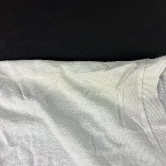 VTG 80s Mick Jagger She's The Boss Shirt Small White Dingy Single Stitch Tee - Picture 3 of 15